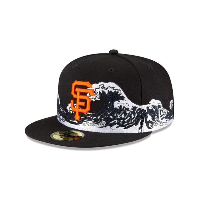 Sapca New Era San Francisco Giants MLB Wave 59FIFTY Fitted - Negrii